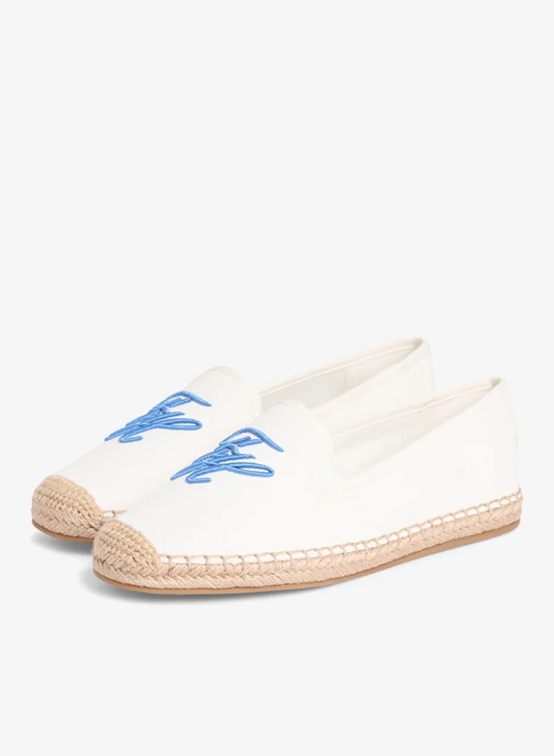 TOMMY HILFIGER  Logo Embroidery Canvas Espadrilles for Women | Best Price UAE